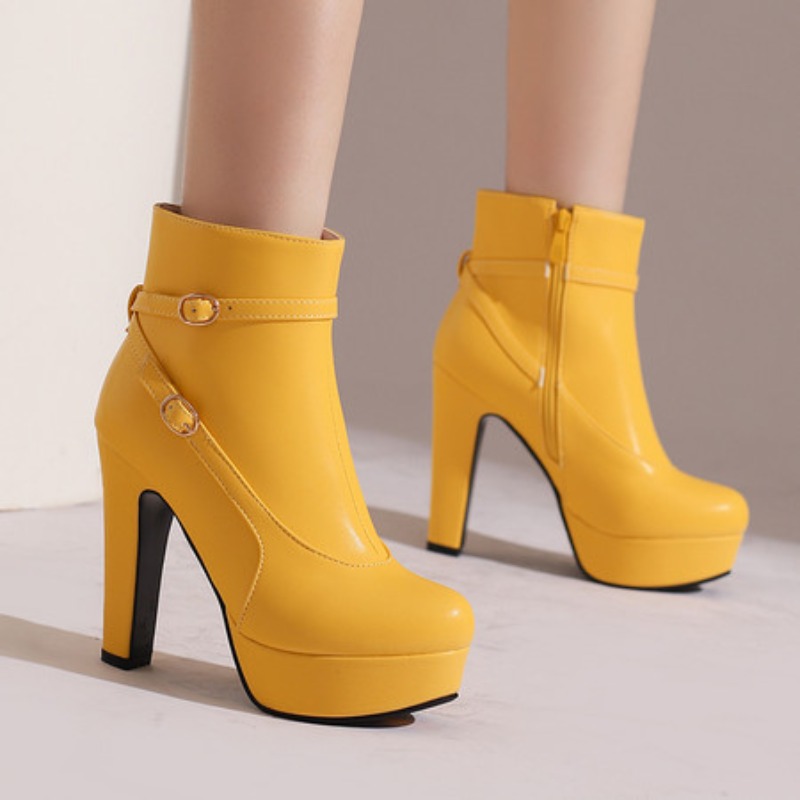Ethnic And Fashion - Fashion Platform Boots Women Sexy Rivets