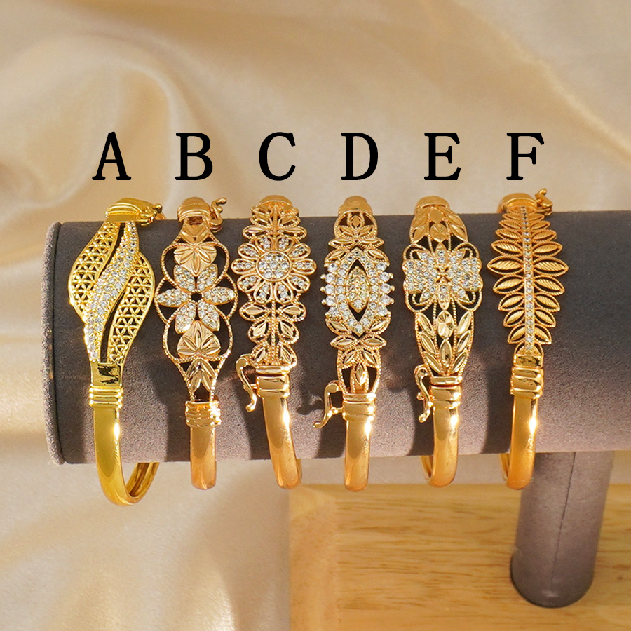 Ethnic Fashion Dubai - 1Pcs Dubai Flower Zirconium Inlaid Stone