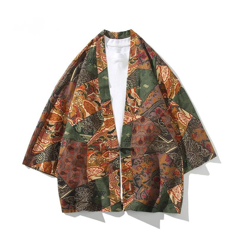 Ethnic And Fashion - Ethnic Style Print Yukata Men Women