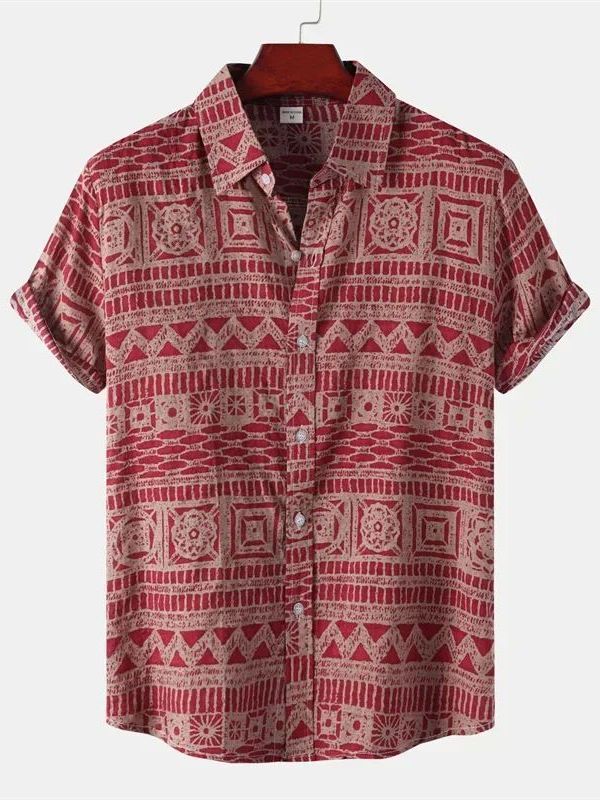Men's Ethnic Style Short Sleev - đánh giá và giá Urban Ethnic Fashion
