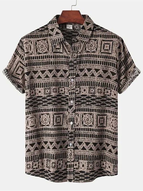 Men's Ethnic Style Short Sleev - đánh giá và giá Urban Ethnic Fashion