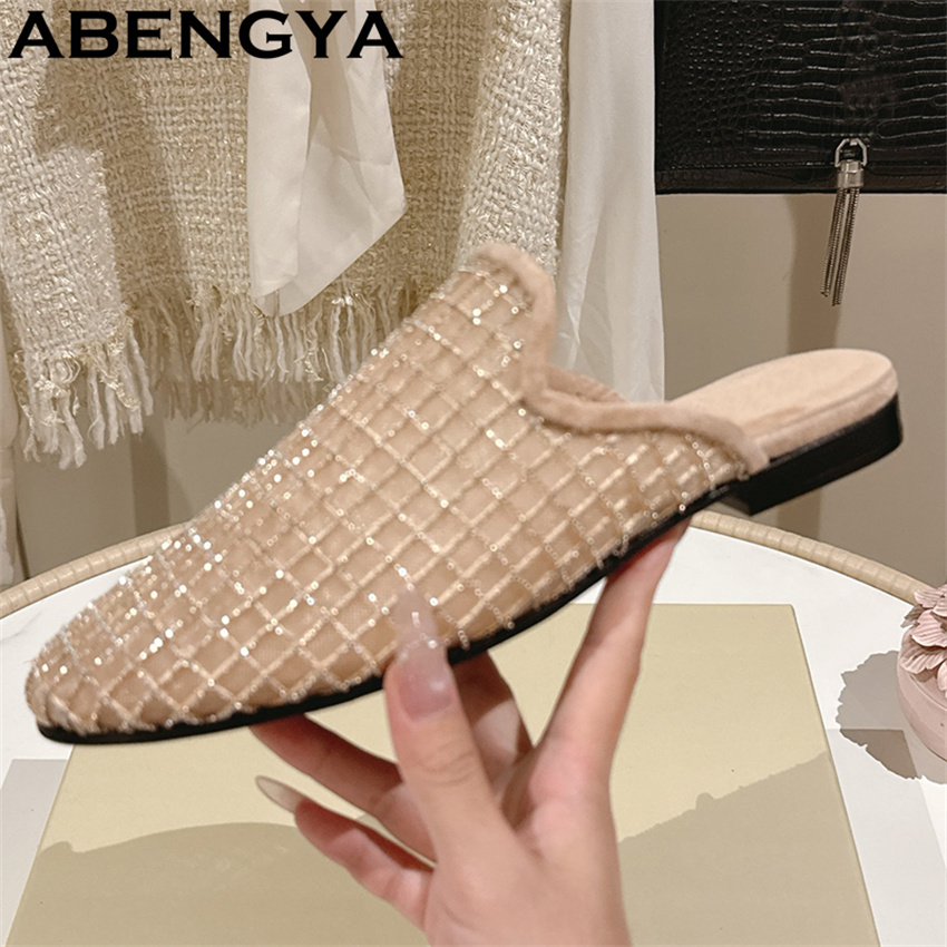 Shiny Lace Mesh Round Toe Flat - đánh giá và giá Ethnic And Fashion