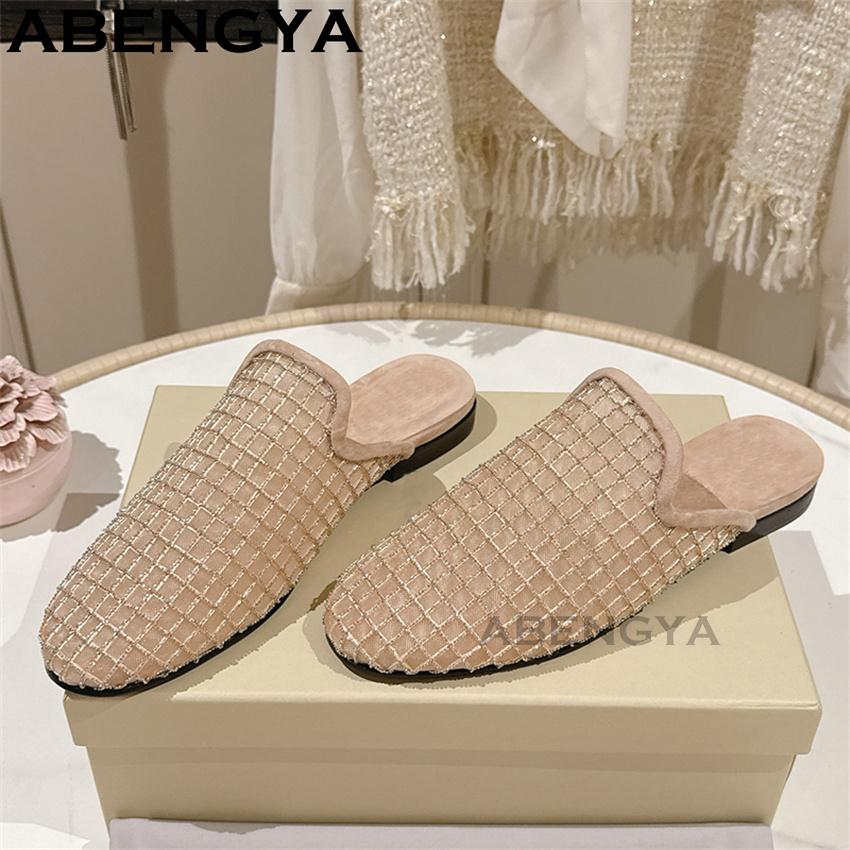 Shiny Lace Mesh Round Toe Flat - đánh giá và giá Ethnic And Fashion