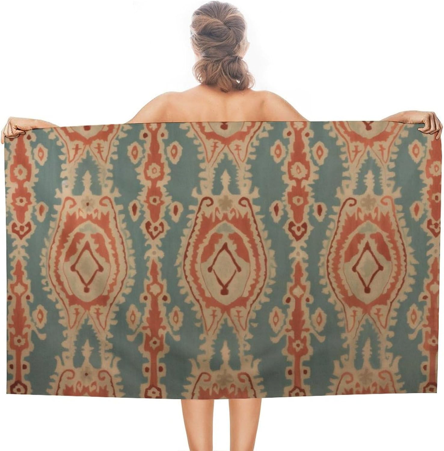 Fabric Pattern Beach Towels Ab - đánh giá và giá Ikat Woven Fabric