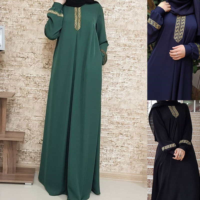 Muslim Ethnic Style Print Abay - đánh giá và giá Ethnic Fashion Dubai