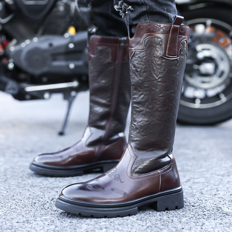 Men's Mid-calf Boots High Qual - đánh giá và giá Ethnic And Fashion