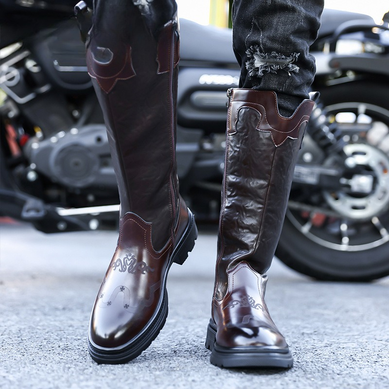 Men's Mid-calf Boots High Qual - đánh giá và giá Ethnic And Fashion