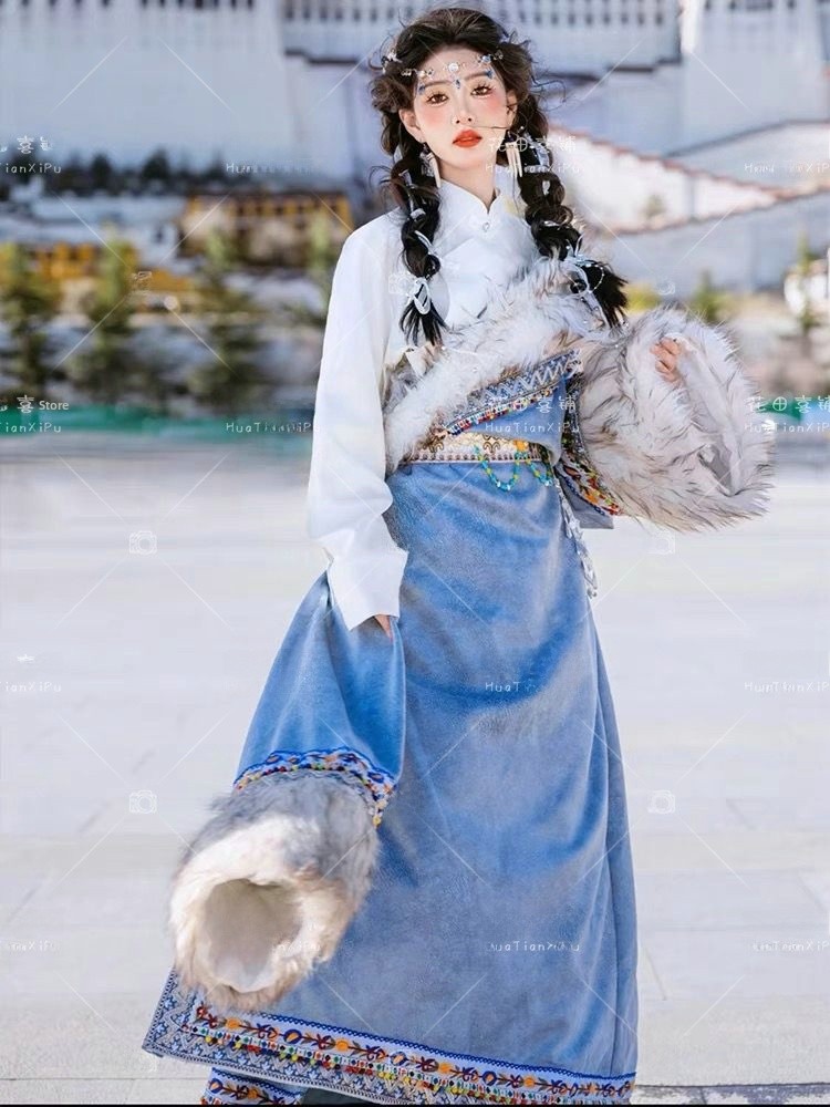 Tibetan Ethnic Women's  Robe F - đánh giá và giá Ethnic Clothing & Online Fashion Store Khaadi Pk