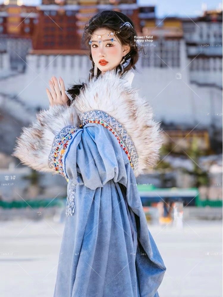 Tibetan Ethnic Women's  Robe F - đánh giá và giá Ethnic Clothing & Online Fashion Store Khaadi Pk