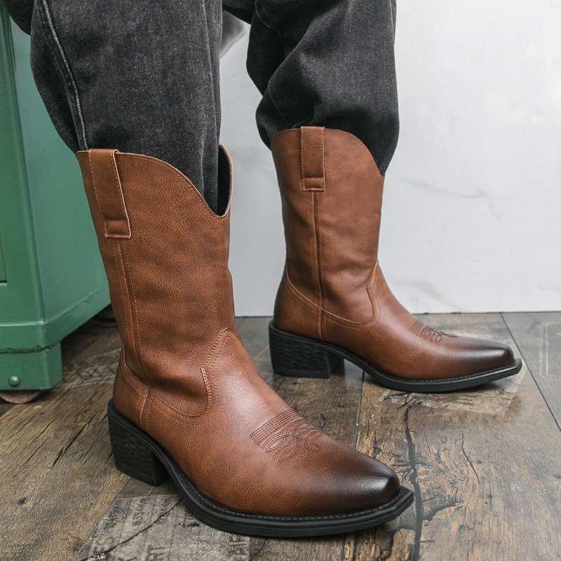 Men Boots Classic Embroidery W - đánh giá và giá Ethnic And Fashion