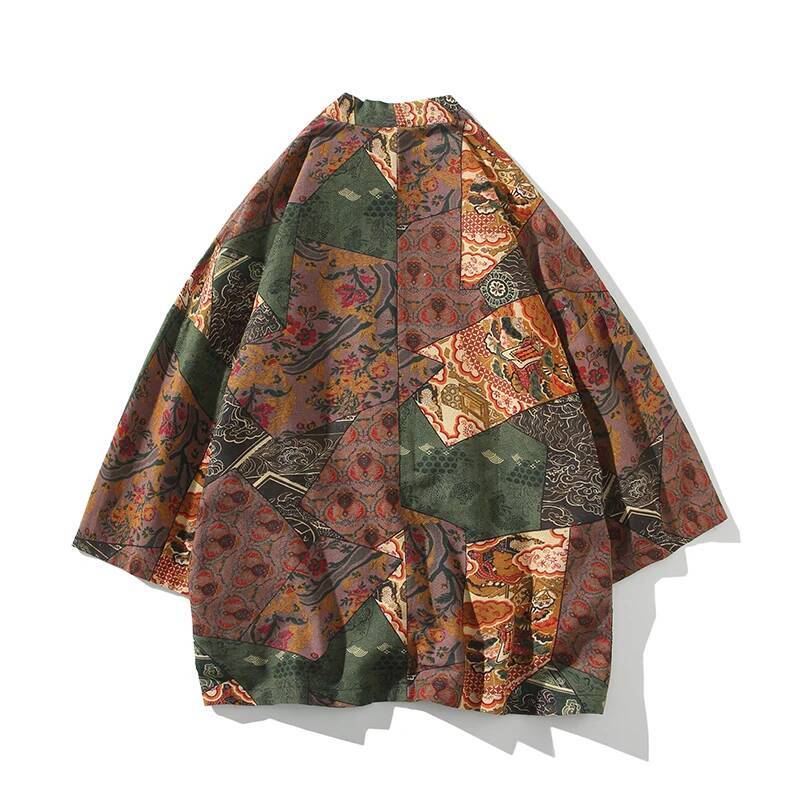 Ethnic Style Print Yukata Men  - đánh giá và giá Ethnic And Fashion