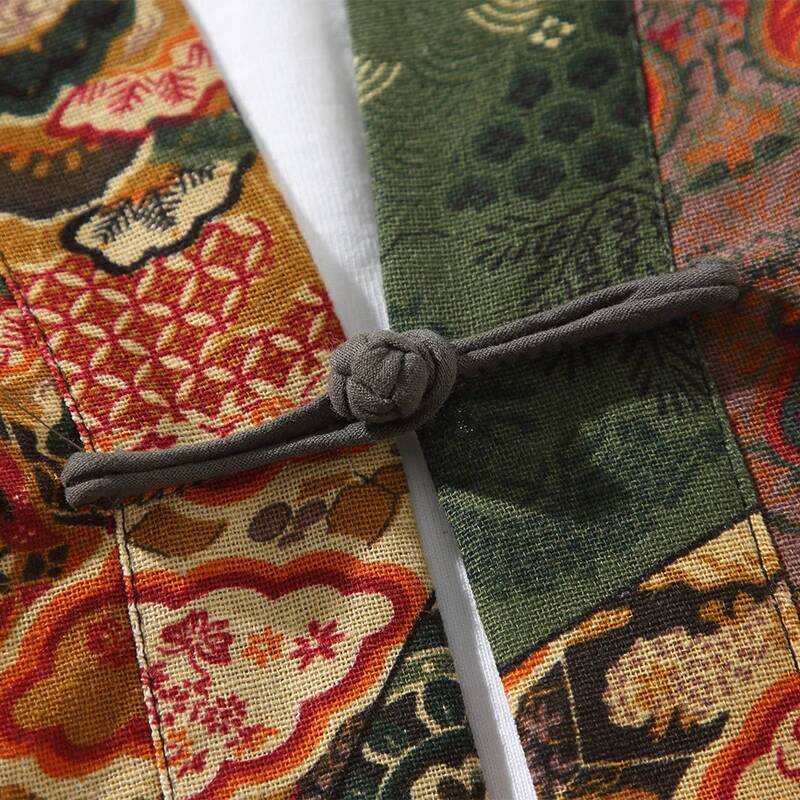 Ethnic Style Print Yukata Men  - đánh giá và giá Ethnic And Fashion